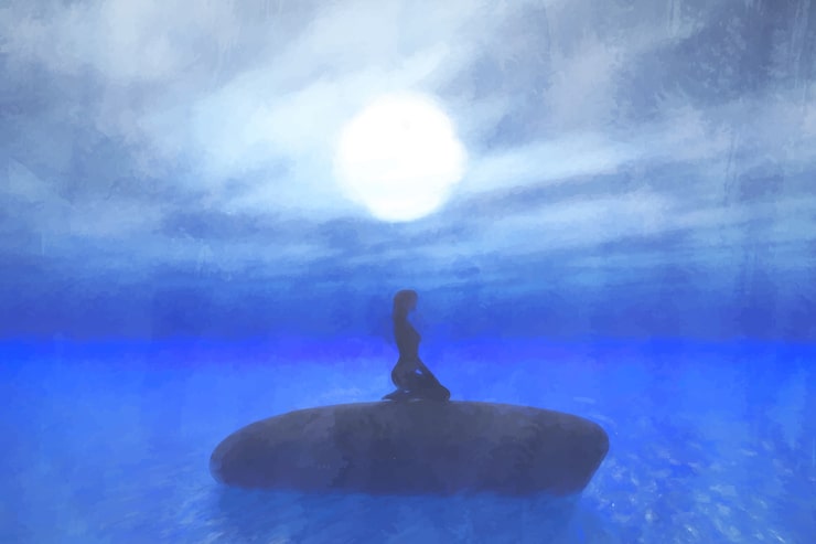 Abstract visual representing questions and clarity in meditation