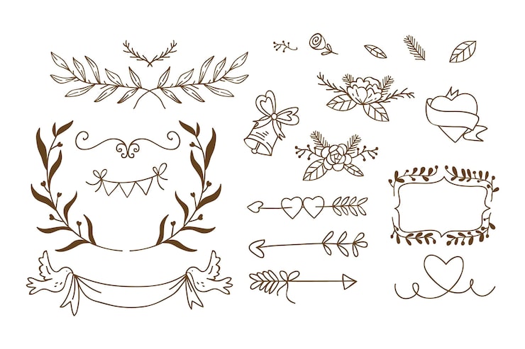 Dekoratives Element Blatt